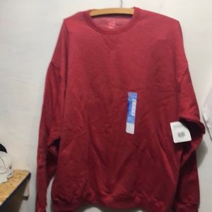 Hanes eco blend, mens L  sweatshirt NWT. Very warm yet light weight sweat shirt